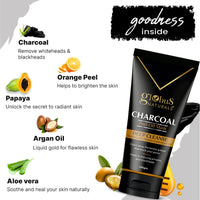 Globus Naturals Anti Pollution & Anti Acne Charcoal Peel Off Mask, Detoxifying Face mask, Fights Pollution and De-Tans skin, For Women & Men with Oily & Acne Prone Skin, 100 gms, Pack Of 5