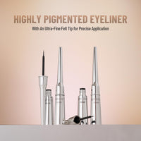 Swiss Beauty Waterproof Liquid Black Eyeliner | Smudge Proof, Transfer Proof Eye Liner for Eye Makeup |Black, 4ml |