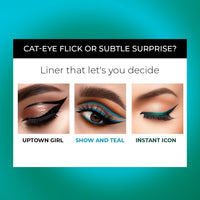 SOKU Eye Can See Intense Black Liquid Eyeliner | Long Lasting Up to 24 hours | Enriched with Castor Oil | Eyeliner Waterproof Smudge Proof (Uptown Girl) - 2.5 ml