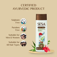 SESA Ayurvedic Strong Roots Hair Care Combo With Hair Strengthening Oil (100Ml) And Shampoo + Conditioner (200Ml) For Men & Women | Paraben-Free