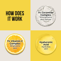 Dr. Sheth's Ceramide & Vitamin C Oil-Free Sunscreen SPF 50+ PA++++ | Clinically Tested- (In -Vivo) | For Healthy & Bright Skin | Lightweight & Non Greasy | For UVA/UVB & Blue Light & IR Protection | No white cast | For Oily Skin | For Men & Women | 50 g