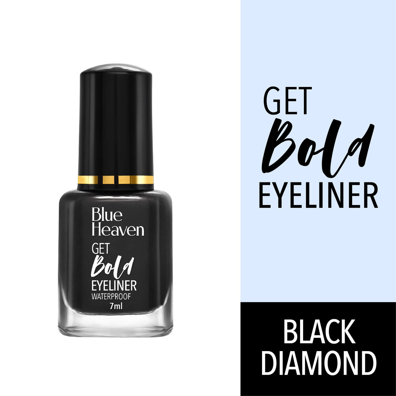 Blue Heaven Get Bold Matte Finish Eyeliner Gel (Black, 7 Ml)