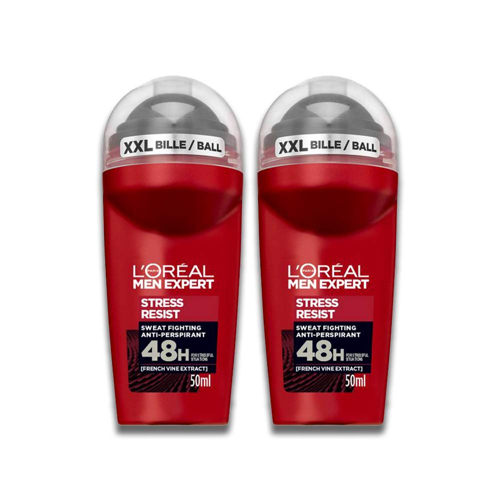Loreal Men Expert Roll on Stress Resist 50ml (Pack of 2)