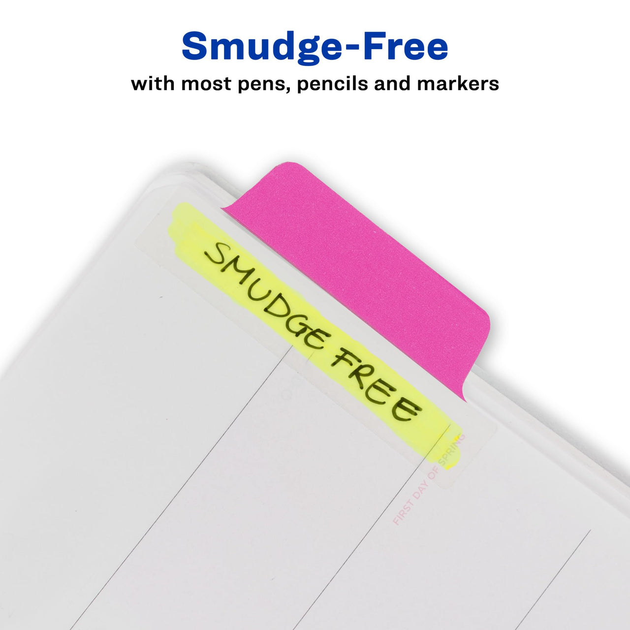 Avery Margin Ultra Tabs, 2.5" x 1", 2-Side Writable, Assorted Neon Colors, 48 Repositionable Page Tabs (74865) 48 tabs