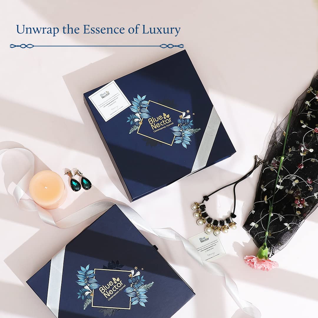 Blue Nectar Beauty Gift Box for Friends | Premium Skincare Combo of Vanilla Lotion, Body Wash & Scrub & Body Mist | Gift for Birthday & Anniversary | Pack of 3