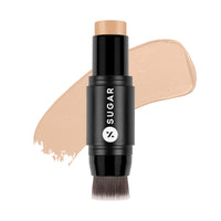SUGAR Cosmetics Smudge Me Not Mini Matte Liquid Lipstick|Lasts Upto 12 Hrs | Transferproof&Waterproof&Sugar Ace Of Face Foundation Stick With Brush | Lasts 24Hrs | Full Coverage Foundation For Women