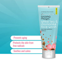 Aroma Magic Everyday Pollution Defence White Tea & Chamomile Face Wash| with Soya Milk Extracts| All Skin -100 ml Pack Of 1