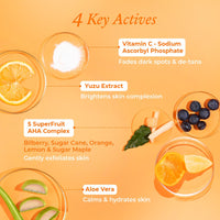 The Pink Foundry's Brightening & Exfoliating Vitamin C Face Wash suitable for all Skin Types | Daily Cleanser | Deeply Cleanses Skin, Reduces Tan, Dullness & Evens Out Skin Tone | 100ml