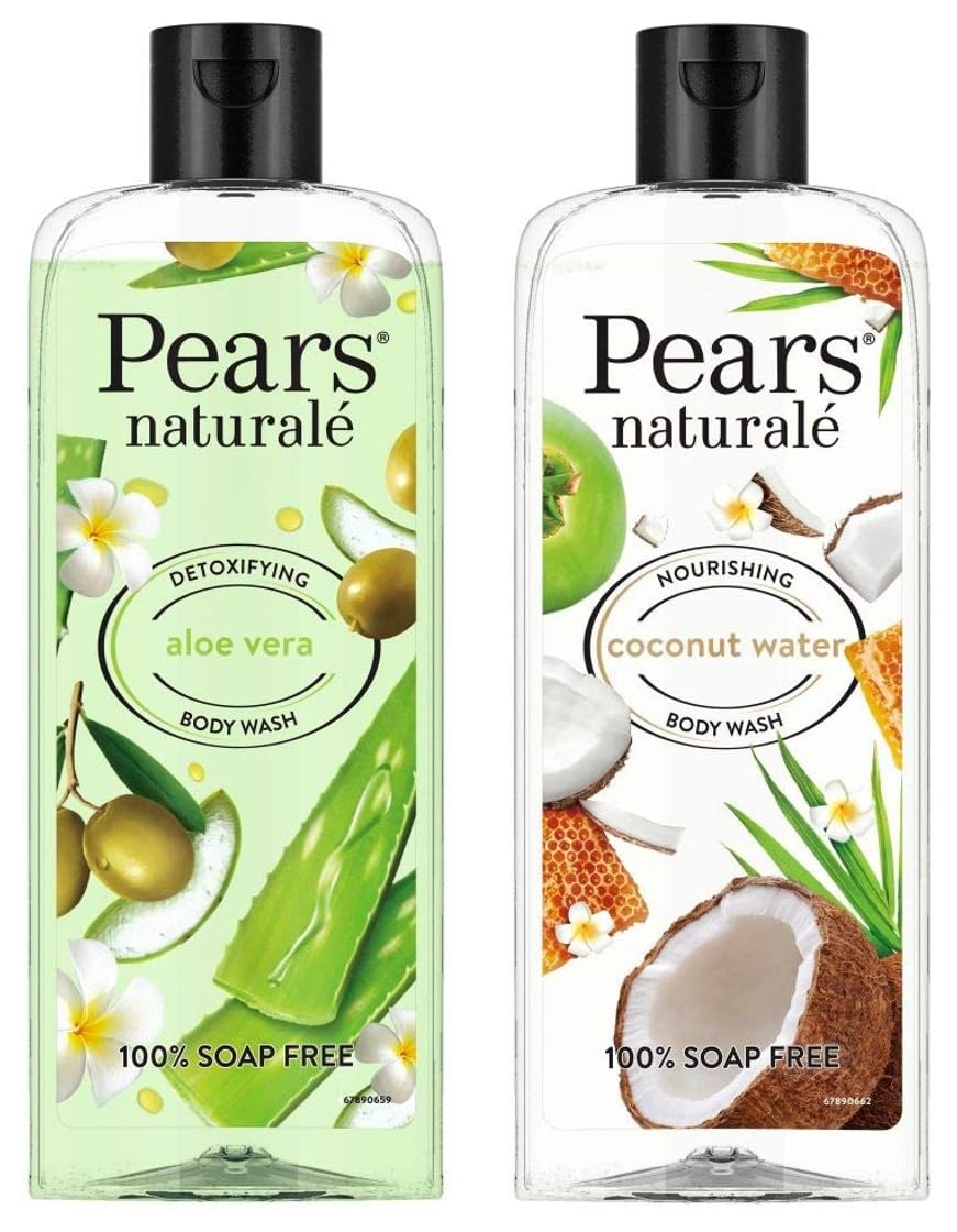 Pears Naturale Detoxifying Aloevera Bodywash, 250 Ml & Naturale Nourishing Coconut Water Bodywash, 250 Ml