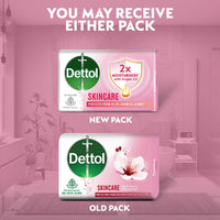 Dettol Skincare Moisturizing Beauty Bathing Soap Bar with Argan Oil (400gm) | Softer Skin, 100gm, Pack of 8