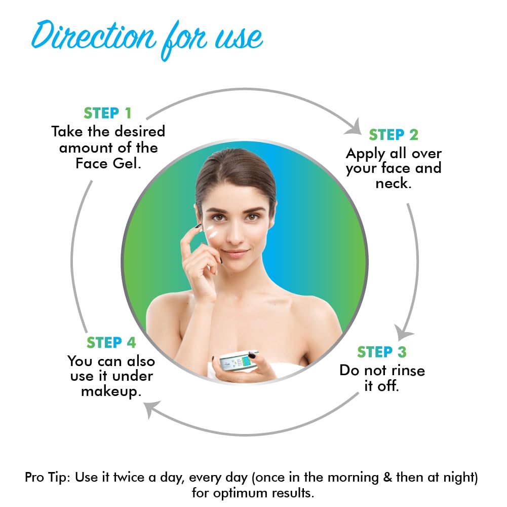 PureYou Face Hyluronic Moisturizer with Tea Tree Oil, Hyaluronic Acid, Neem Extract, Avocado Oil & Shea Butter | Hydrating & Anti-Acne WaterGel Cream for Soft, Glowing Skin | For All Skin Types