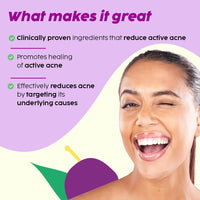 The Plant Fix Plix Jamun Cleanser & 2% Salicylic Acid Serum With Smoothie Moisturizer Combo l Detoxifies The Skin l Reduces Active Acne l Fades Blemishes l All Skin Types