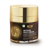 WOW Skin Science Retinol Face Cream - Oil Free, Quick Absorbing - For All Skin Types - No Parabens, Silicones, Color, Mineral Oil & Synthetic Fragrance, 50 ml