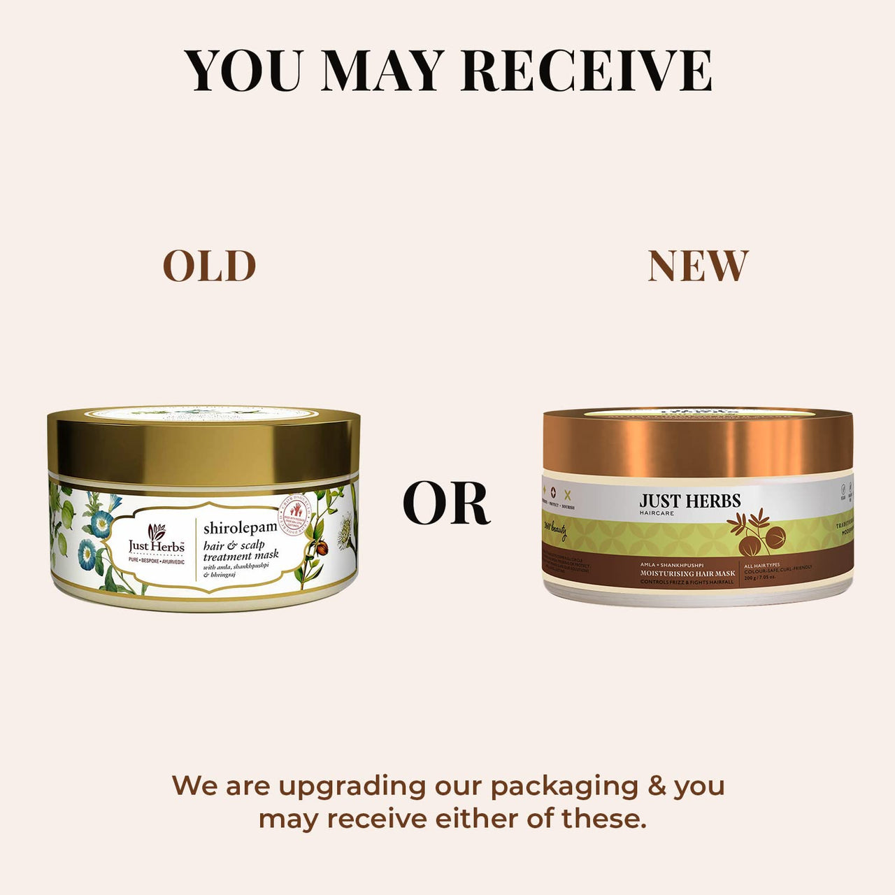 Just Herbs Ayurvedic Shirolepam Hair & Scalp Treatment Mask Cream For Hair Growth, Hairfall & Damaged Hair- Paraben & Silicon Free Hair Mask For Men & Women 200g