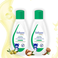 Softsens Baby - Natural Hair Oil | Enriched With Natural Oils of argan | Free from parabens, sulfates and harmful chemicals (Pack of 2)