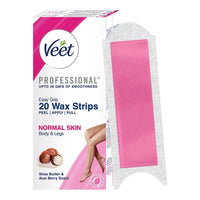 Veet Women Full Body Waxing Kit for Normal Skin - 20 Strips (Pack of 2)