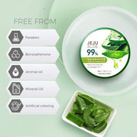 The Face Shop Pure Aloe Vera Gel, 300ml for Skin, Hair & Body | Aloe Vera with Vitamin E | Clear Gel for Ultimate Hydration & Glow | Korean Skin care products