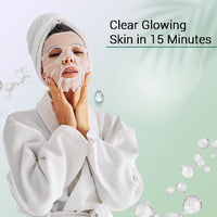 Mancode 1% Salicylic Acid Facial Sheet Mask 25ml Boost Hydration Reduce Breakouts & Active Acne Pore Reducing, Brightening & Enhances Glow Korean Sheet Mask for Men Women | Unisex Sheet Mask Set 25ml