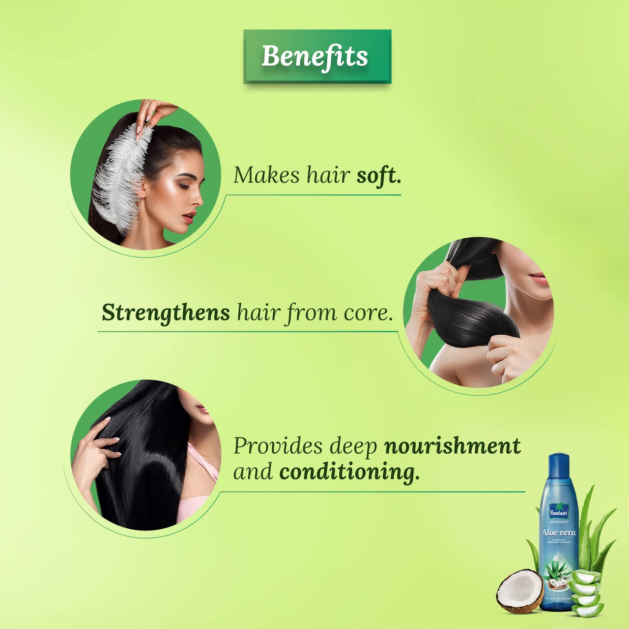 Parachute Advansed Aloe Vera Enriched Coconut Hair Oil, 250ml (Free 75ml) & For Soft & Strong Hair, 400 ml