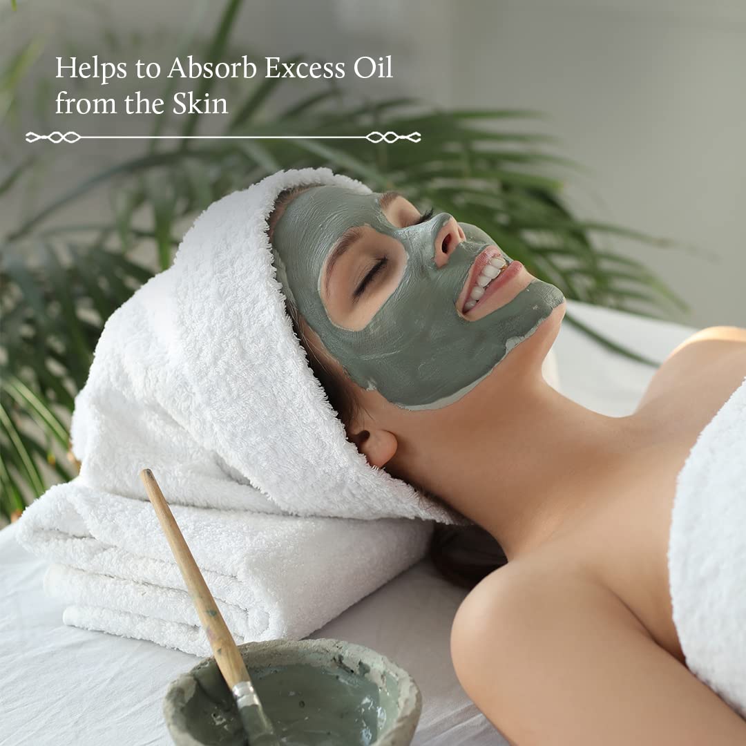 Blue Nectar Volcanic Face Clay Mask for Pores Tightening | Best Face Mask for Acne Prone Skin | Deep exfoliation with Volcanic Ash | Suitable for Oily & Combination Skin (13 herbs, 50g)