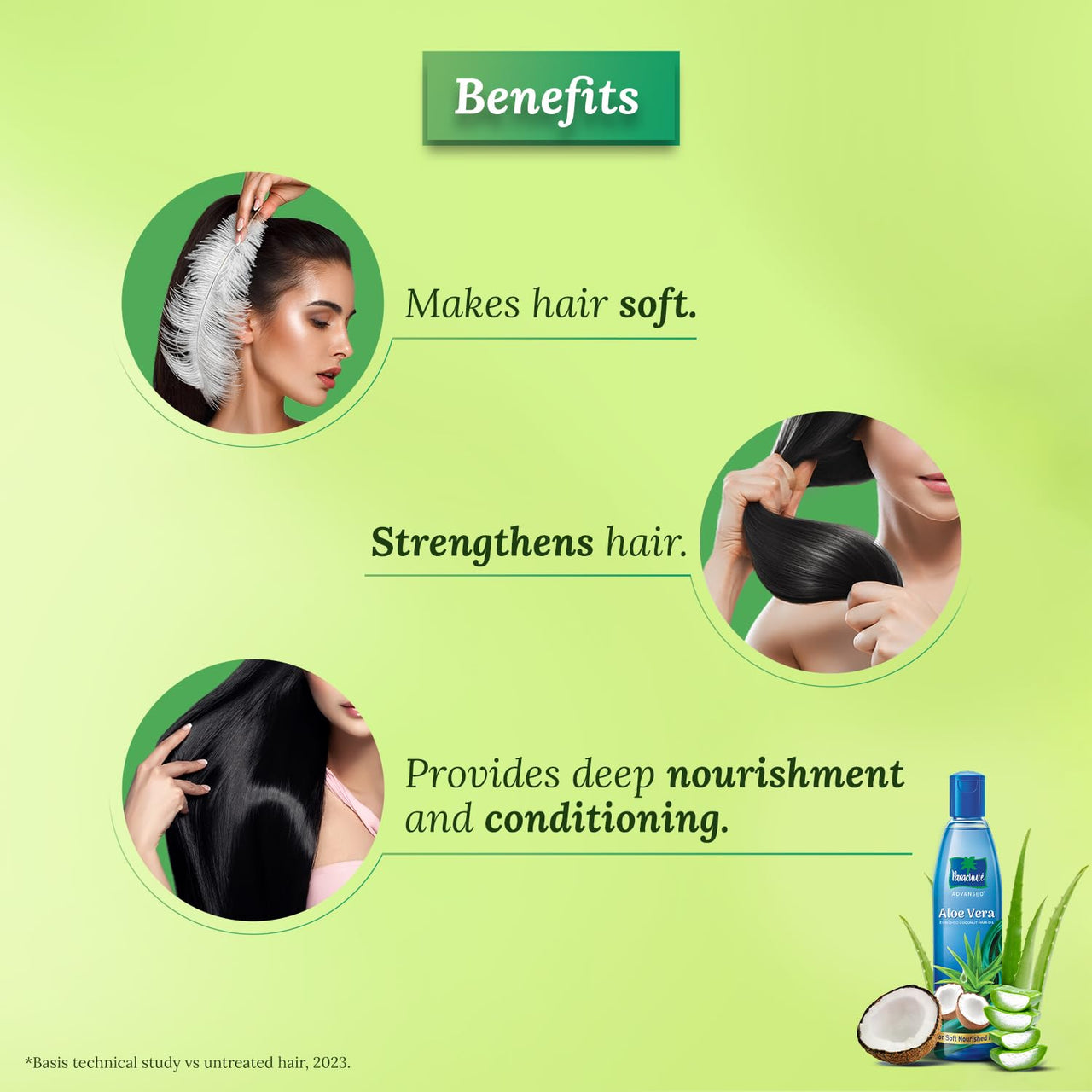 Parachute Advansed Aloe Vera Enriched Coconut Hair Oil, 400 ml | For Soft, Strong Hair