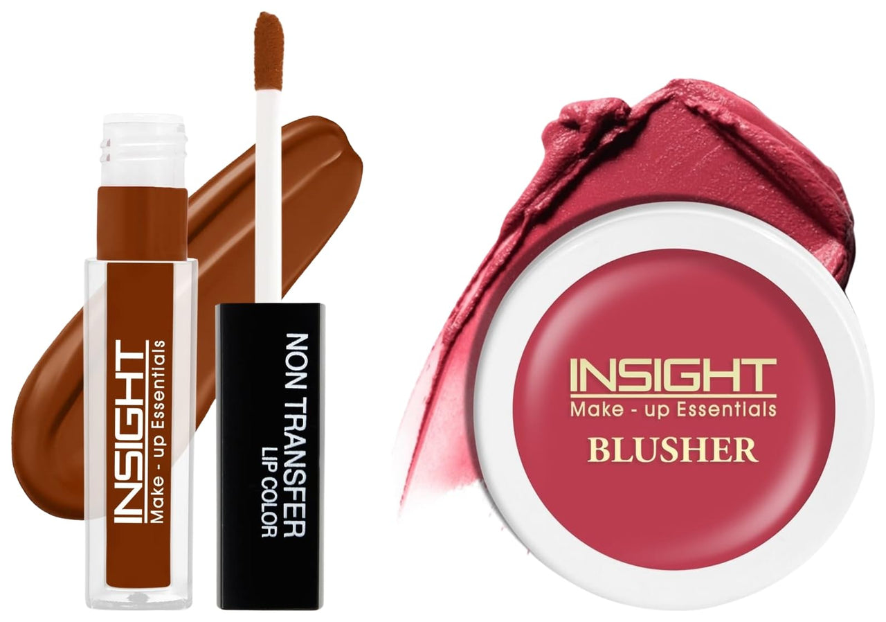 Insight Cosmetics Insight Non Transfer Lip Color Matte Texture12Hrs WaterproofTrue ColorSmudge Proof Paraben Free 100% Veg, 4ml(LG40-01) Crème Blusher, Face Makeup, Raspberry Gelato, 3.5 gm(B-02=02)