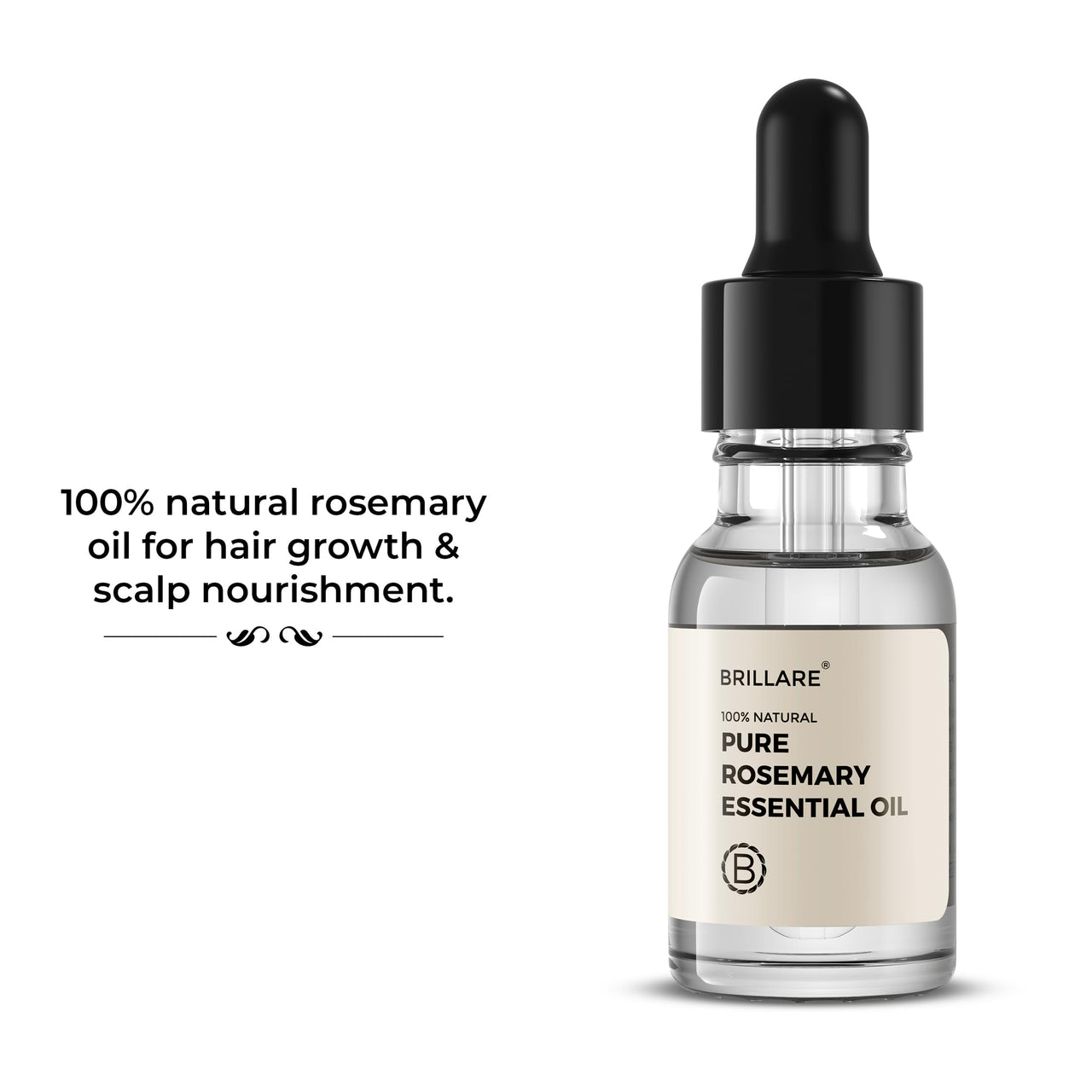 BRILLARE Pure Rosemary Essential Oil For Hair Growth 15 Ml, 70 Grams