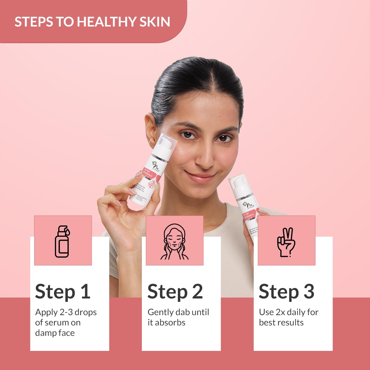 Fixderma 2% Salicylic Acid Serum for Anti Acne & Spot Treatment with 5% Azelaic Acid & 4% Mandelic Acid | Anti Acne Face Serum | Face Serum for Men & Women - 30g…