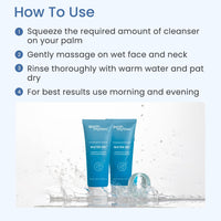 Earth Rhythm Water Gel Face Wash with Aloe Vera | Balance Skin pH, Hydrates, Refreshes Skin, Clear Out Pores | for Dry & Sensitive Skin | Men & Women | - 100ml