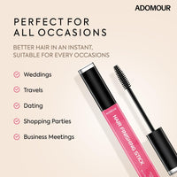 Adomour Hair Finishing Stick 15ml | Anti Frizz Hair Wax Stick Wand for Frizzy, Baby & Flyaway Hairs | Non-Sticky, Non-Greasy | Anti Flyaways Hair Styling Fix Gel for Women | All Hair Types