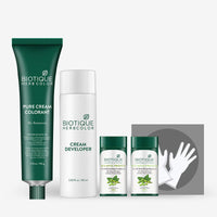 Biotique Bio Herbcolor Conditioning Hair Color, 50g + 110ml - Darkest Brown 3N (Pack of 1) & Biotique Onion Black Seed Hair Mask, Ideal for Hair Fall Control, 175g | Hair Nourishment, Hairfall control