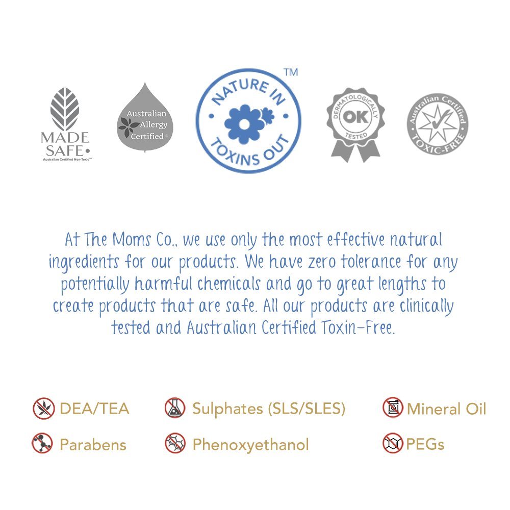 The Moms Co Natural Stretch Oil, 7 in 1 Natural Bio Oil Australia - Certified Toxin - Free and Mineral - Oil - Free Elasticity Belly Oil 100 ml & Nipple Butter Cream 25 g