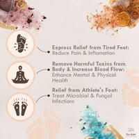 Nat Habit Fresh Cinnamon Respite Foot Salt | Epsom Salt, Himalayan Pink Salt & Essential Oils | Fights Fungal Infections | Reduces Inflammation, Pain | Pedicure Foot Soak & Aromatherapy | Pack of 2
