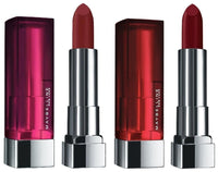 Maybelline New York Color Sensational Loaded Bold Lipstick, Midnight Date, 3.9g and Maybelline New York Color Sensational Creamy Matte Lipstick, 696 Burgundy Blush, 3.9g