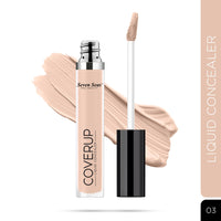 Seven Seas Cover Up Liquid Concealer | Oil Free and Light Weight Concealer with Matte Finish | Full Coverage Liquid Concealer for Face Makeup | Easily Blend-able | Nude-7ml