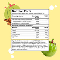 PLIX - THE PLANT FIX Garcinia Cambogia 15 Effervescent Tablets For Weight Loss- Pack of 4, Ayurvedic Herbs,Ginger,Cinnamon Extract, Improves Energy, Boost Metabolism and Burn Fat, For Men & Women