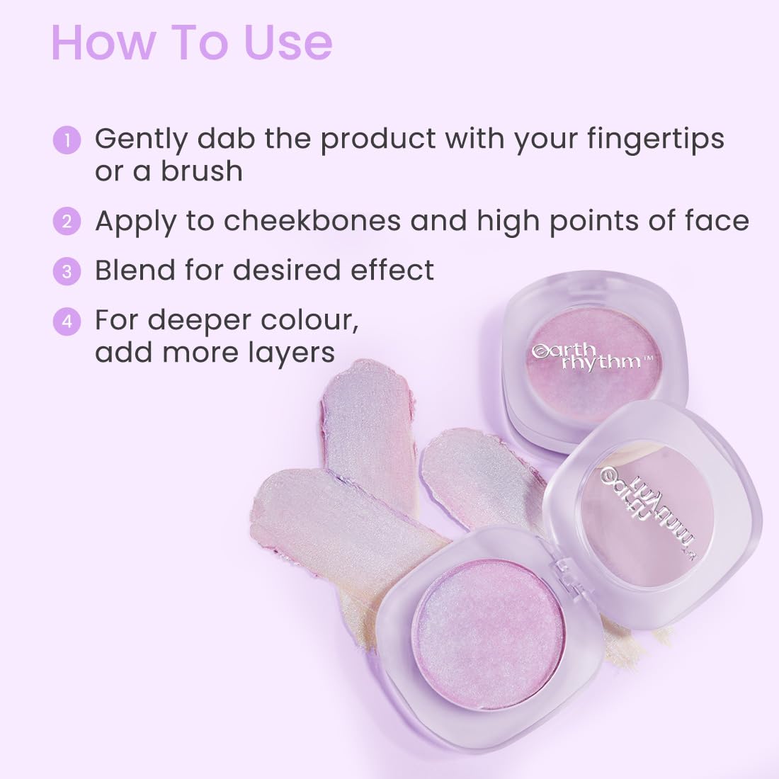 Earth Rhythm Pop Set Go Blend Easy Highlighter, Lightweight, Long Wear, Transferproof - 5gm (Mystic)