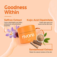 Rivona Naturals Honey & Saffron Face Wash (100 ml) + Honey & Saffron Face Cream (50 gm) Combo For Healthy, Fresh and Glowing Skin