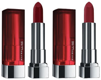 Maybelline New York Color Sensational Loaded Bold Lipstick, Midnight Date, 3.9g and Maybelline New York Color Sensational Creamy Matte Lipstick, 695 Divine Wine, 3.9g