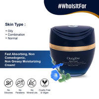Oceglow Anti Ageing Water Cream For Women With Algae Extract & Tea Tree | Hydrating Face Cream For Women & Men | Reduces 5 Signs of Aging, Wrinkles & Fine Lines - 50Ml