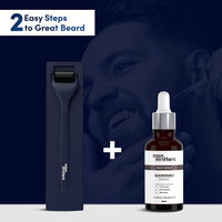Man Matters Advance Derma Roller with Disinfectant | For Scalp & Beard | 540 Micro 0.5mm Titanium Alloy Needles | Reduces Hair Fall, Stimulates Hair Follicles | Safe & Effective