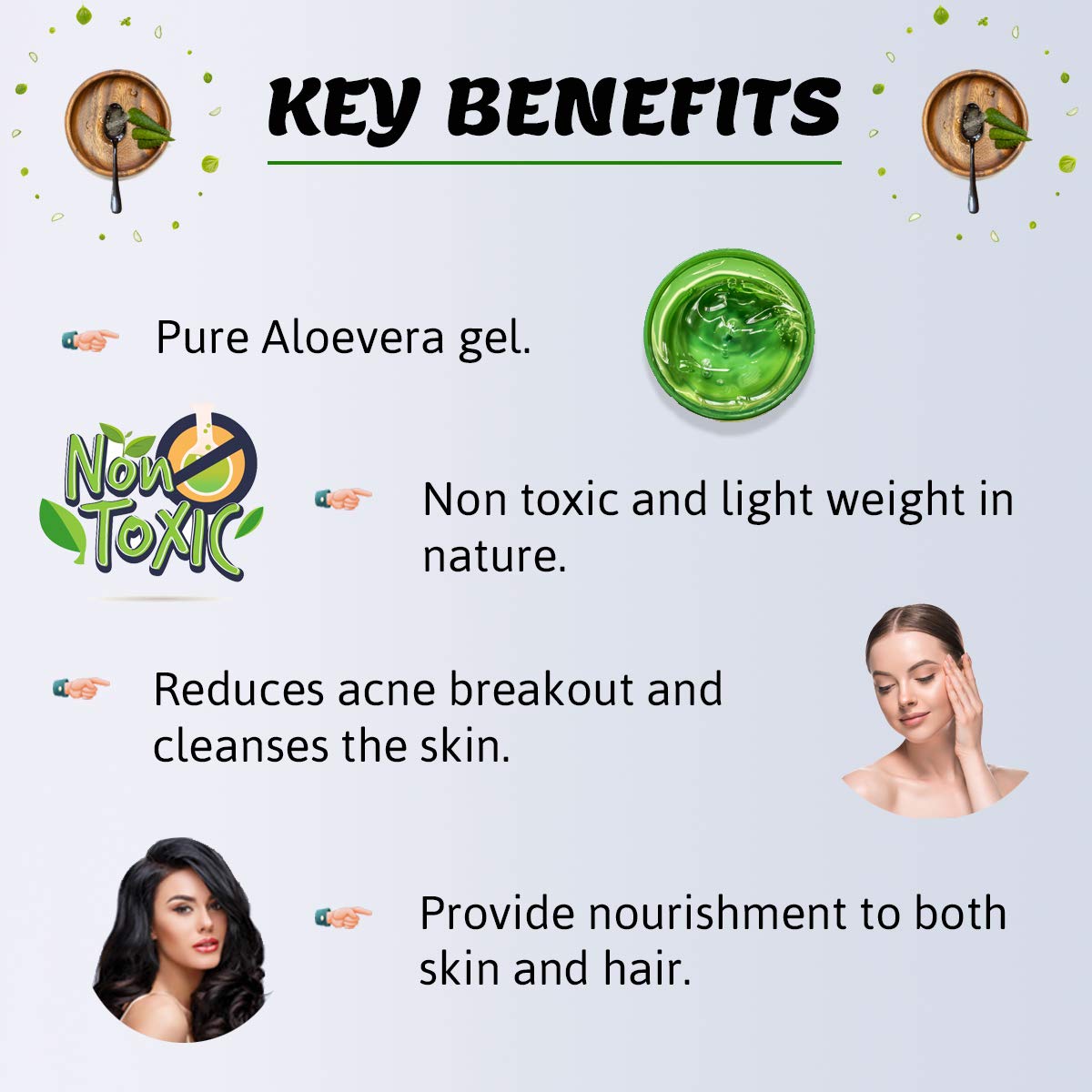 INDUS VALLEY Bio Organic Non-Toxic Aloe Vera Gel and Multani Mitti Powder | Healing Clay - for Acne, Scars, Glowing & Radiant Skin Treatment (175ml + 200g)