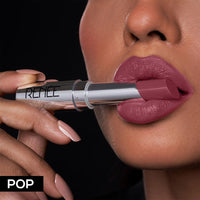 RENEE Matte Lock Lipstick - Pop, Moisturizing, Long Lasting & Weightless Formula, Intense Color Pay Off with Ultra-Matte Finish, Enriched with Avocado oil, Vitamin E, D & Beta-Carotene, 3.5 Gm