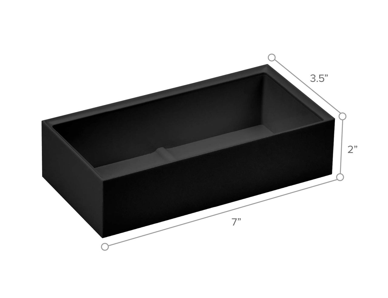 Bostitch Office Konnect Desk Organizer Accessory Tray, Wide, Stacks for Desktop Storage, Black Wide Accessory Tray