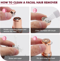 Eyebrow Trimmer | Facial Hair Removal Machine For Women | Private Part Epilator | 200 mah Rechargeable | 1 Year Warranty | Chin Cheek Upper Lip Remover Razor