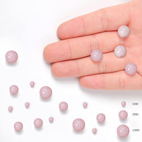 35pcs 10mm Natural Stone Beads Kunzite Beads Energy Crystal Healing Power Gemstone for Jewelry Making, DIY Bracelet Necklace