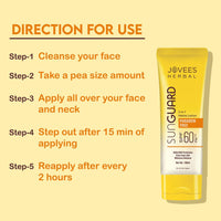 Jovees Herbal Sun Guard Lotion SPF 60 Pa+++ Broad Spectrum For All Skin | 3 in 1 Matte Lotion UVA/UVB Protection, Moisture Balance, Even Tone Skin For Women/Men 100ml