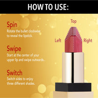 Blue Heaven 2 in 1 Festive Lipstick | Dual Shade | Ultra Lightweight Soft Matte Finish | Long Stay Comfort Wear Lipsticks for Women |C4| 4gm