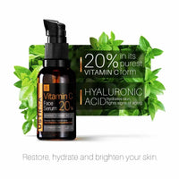 Ustraa Power Face Wash -100g - Energize & De-Tan | for Effective Tan Removal | Helps Brighten Skin & 20% Vitamin C Face Serum - 30ml | 20% Vitamin C in Pure form | Anti-Aging, Brightening