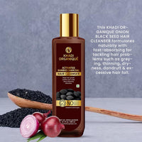Khadi Organique Onion Black Seed Hair Shampoo 200ML For Healthy And Silky Hair